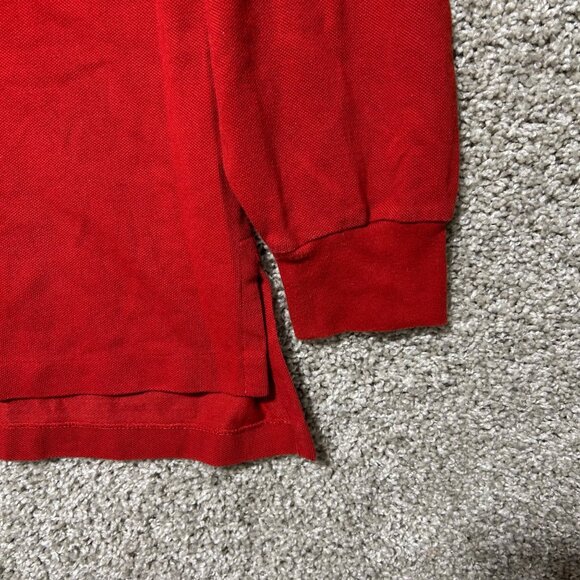 Ralph Lauren Polo Shirt Mens L Long Sleeve Preppy Classic Green Logo Plaid Colla - Picture 3 of 9